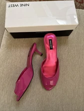 Nine West Women’s Low Heel Sandals Shoes Pink New Size 6