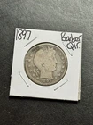 1897 P Barber Silver Quarter Good Better Date U.S. 25c Type Coin (Raw18305)
