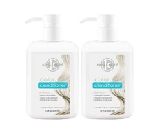 Keracolor Color + Clenditioner- Semi Permanent Dye -Platinum - 12oz - 2pc Combo