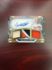 2021 Topps Museum Collection Triple Relic Auto Gold Ryan Mountcastle /5 Orioles