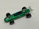 Original 1969 Hot Wheels Redline INDY EAGLE (Green, Hong Kong base)