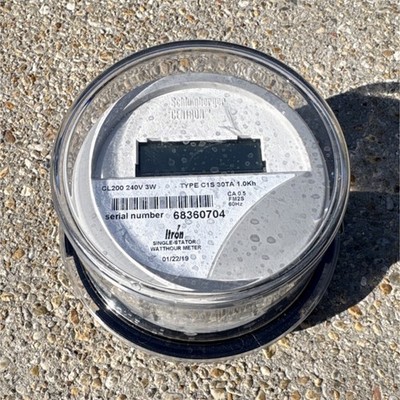 Schaumburg Centron Itron CL200 240V One Phase Digital LCD Plug-In AC Meter 200A