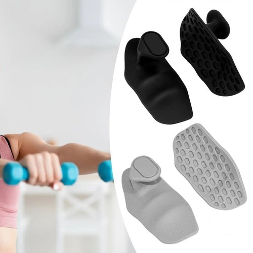 1 Pair Elastic Weight Lifting Grips Ergonomic Silicone Palm Grips Men Women - Picture 8 of 14