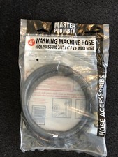 MASTER PLUMBER WASHING MACHINE HOSE HIGH PRESSURE 3/8" X 4' F X F INLET 708560