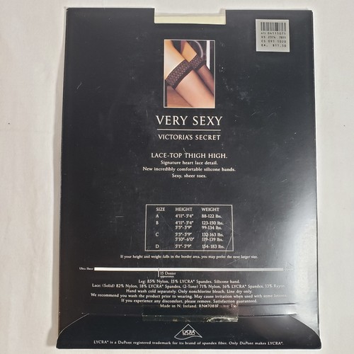 Victoria's Secret Glamour Spitzen Overknee elfenbeinfarben Größe B 15 DEN Stay-Ups - Bild 3 von 4