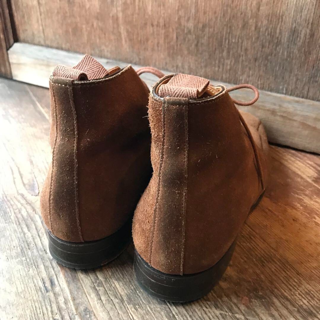 Vintage Tricker's x Paul Smith Suede Boots UK6 US 7 Brown Leather