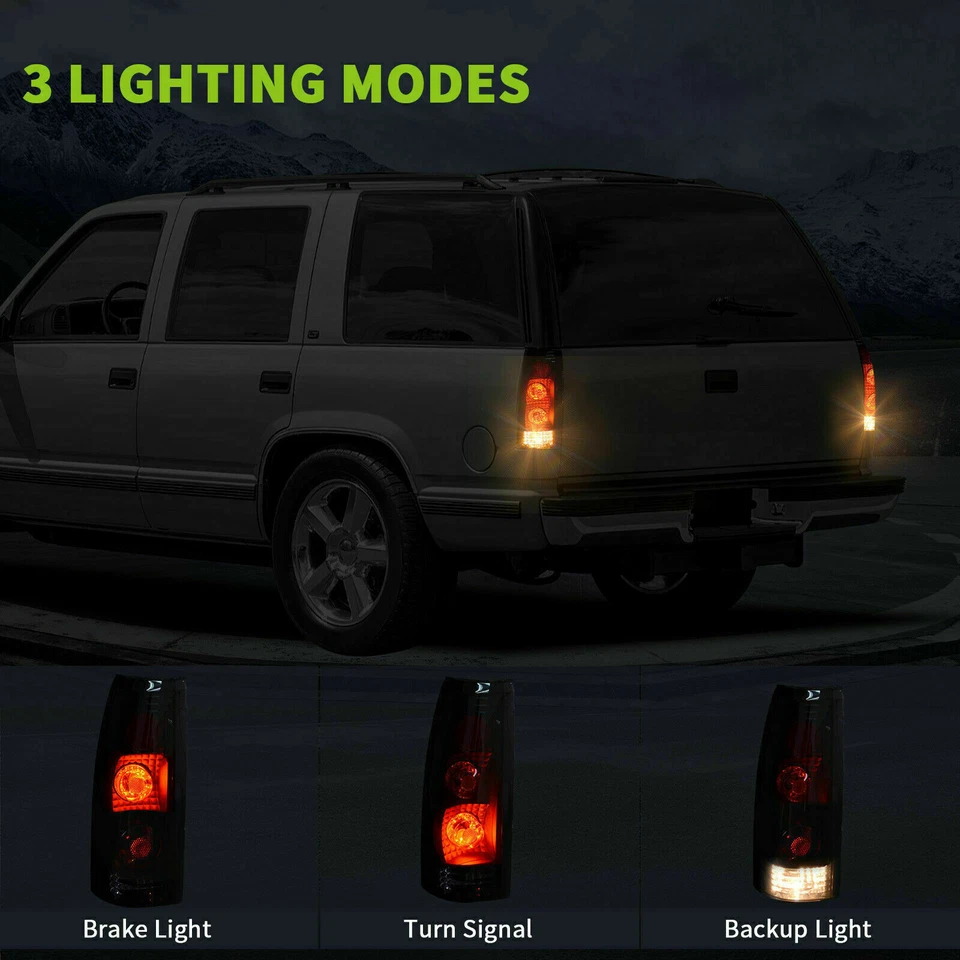 Luces traseras de freno L+R para Chevy GMC C/K 1500 2500 3500 1988-1998 Foto 4 de 4