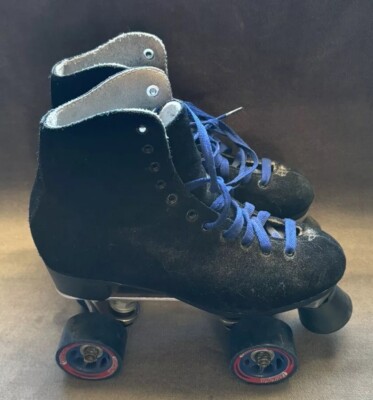 Sure-Grip Super X 5R Size 7  Men s Black Suede Roller Skates Rollerskates