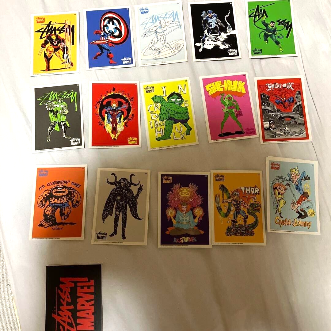 Stussy Marvel Collaboration Official Collectors Trading Stussy Marvel Collaboration Official Collectors Trading