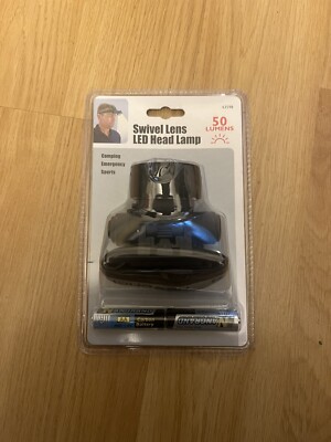 Lampe Frontale LED HF 50 Lumens - Lentille Orientable - Piles AA Incluses - NEUVE