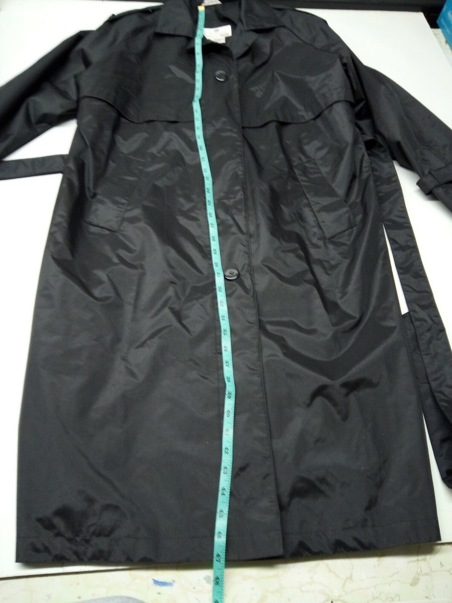 Worthington Essentials Woman Rain Coat 20WP 20 Womens Petite Black View 2