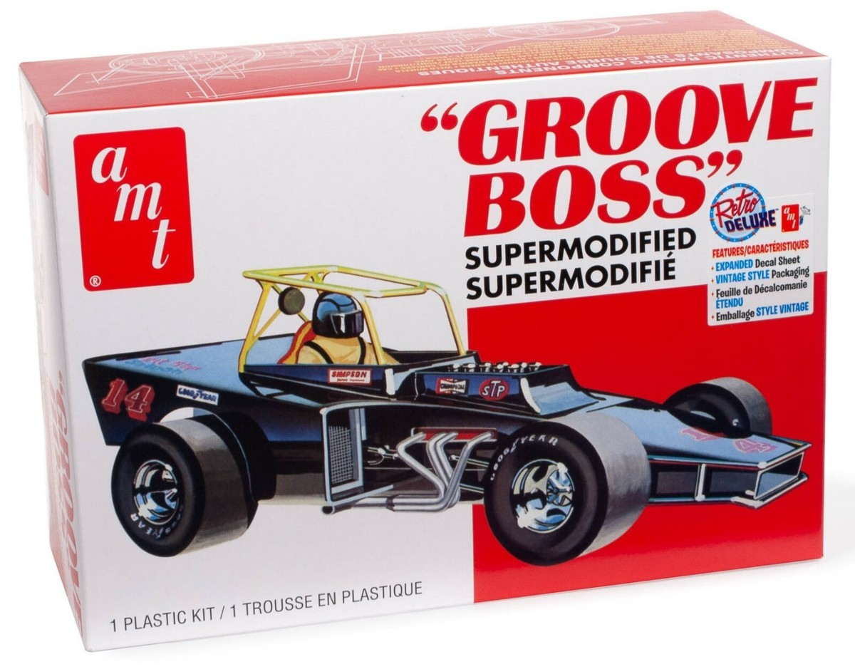 1:25 AMT *GROOVE BOSS* Super Modified Race Car *PLASTIC MODEL KIT