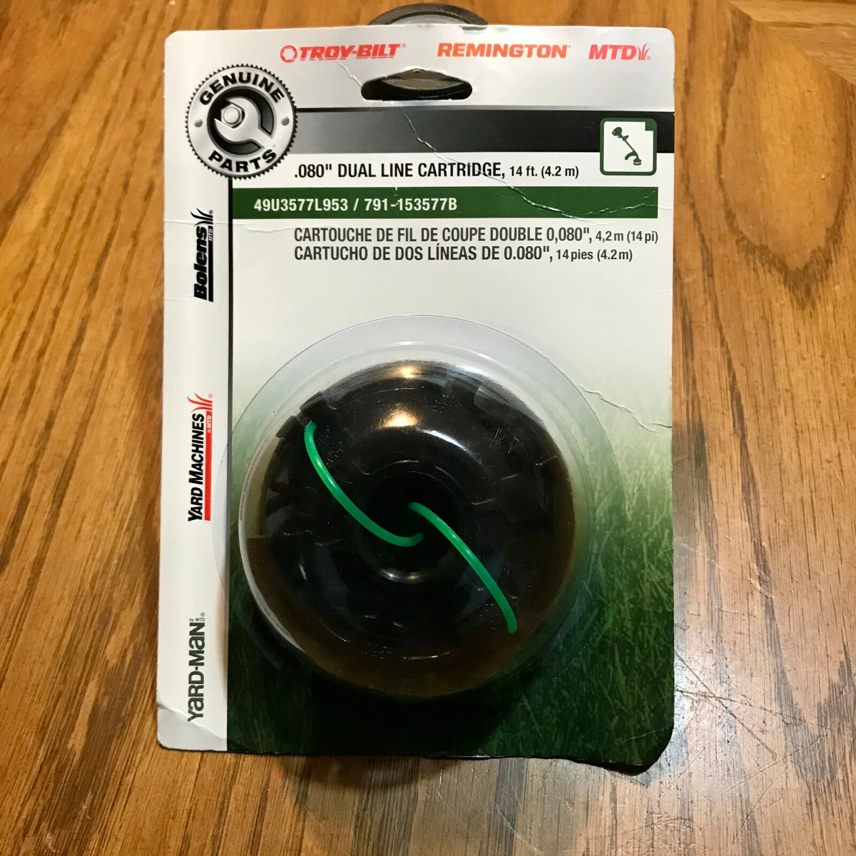NEW MTD Troy Bilt Weed Trimmer Line Grass Weed Wacker Dual Line Cartridge