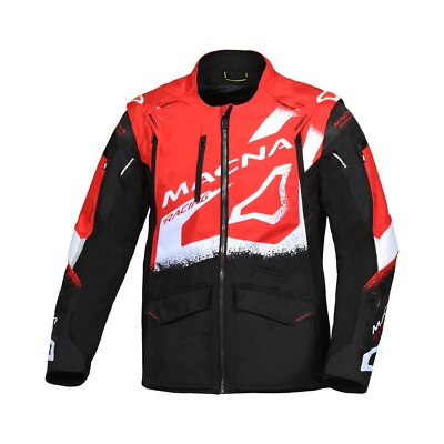 Macna Landmark Enduro Jacket black red white Gr. XXL Offroad Motorradjacke