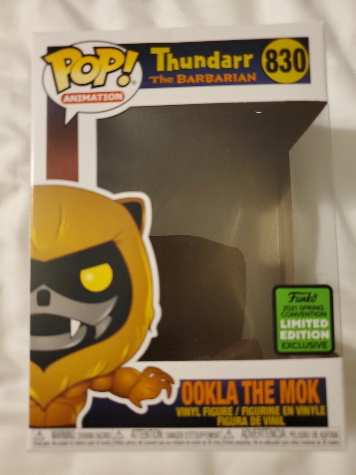 Funko Pop! Thundarr The Barbarian Ookla The Mok # 830 **Caja Solo Sin Pop**