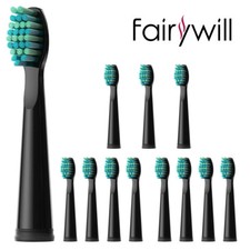 12 Soft Replacement Brush Heads for Fairywill Electric Toothbrush 507 D7 508 917
