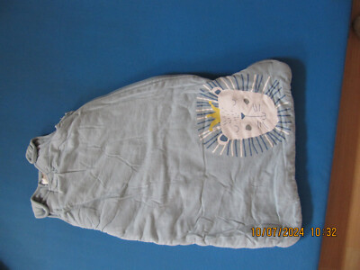 Schlafsack Baby impidimpi Größe 68 blau Löwe