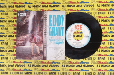 LP 45 7'' EDDY GRANT Romancing in the stone My turn to love you 1984 italy ICE