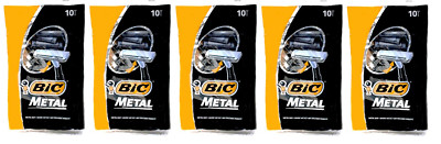Bic Metal Bar Disposable Razor for Men, 50 Count