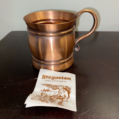 GREGORIAN COPPERWARE SOLID COPPER MUG | eBay