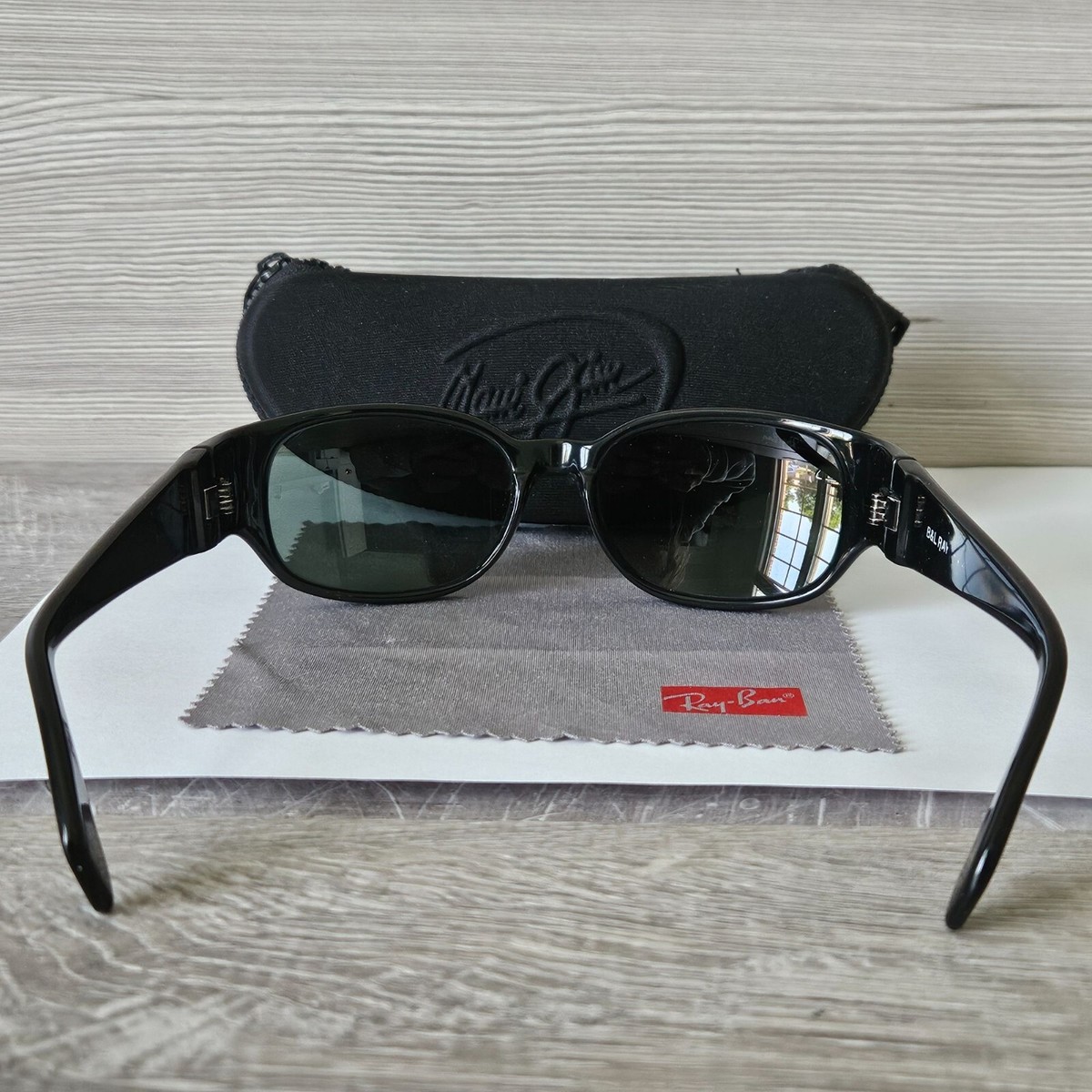 Vintage 80s Ray Ban B&L PSAS BLACK Outsider Sport Wayfarer