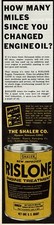 1978 Vintage Print Ad Shaler Rislone Engine Treatment How Many Miles Since Oil