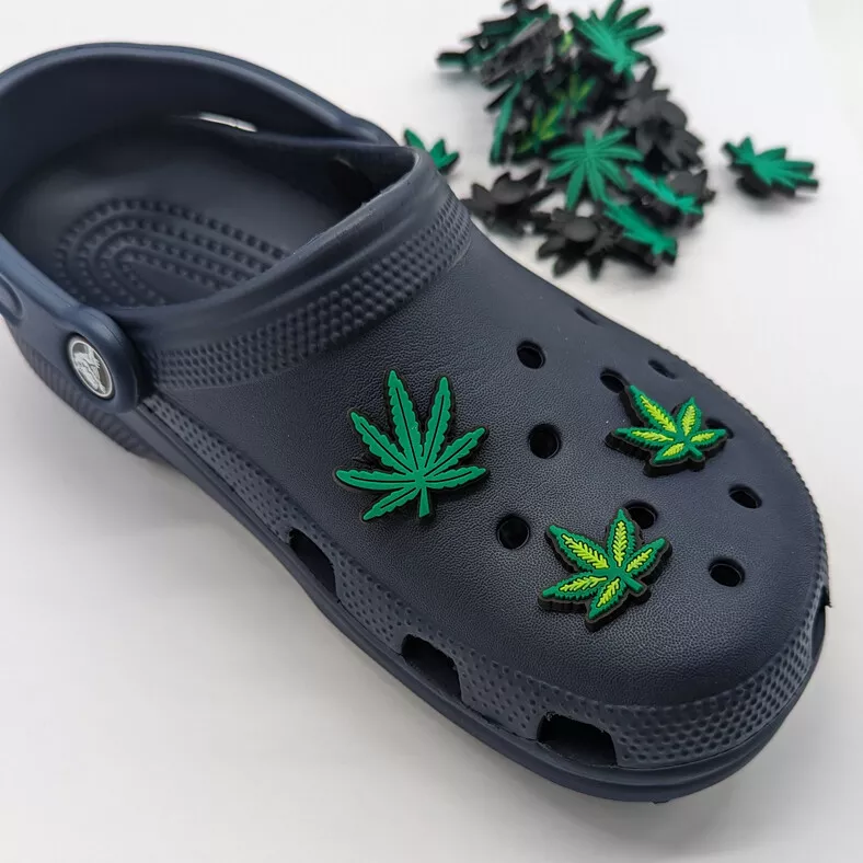 Hemp Leaf Jibbitz Shoe Charm - Crocs