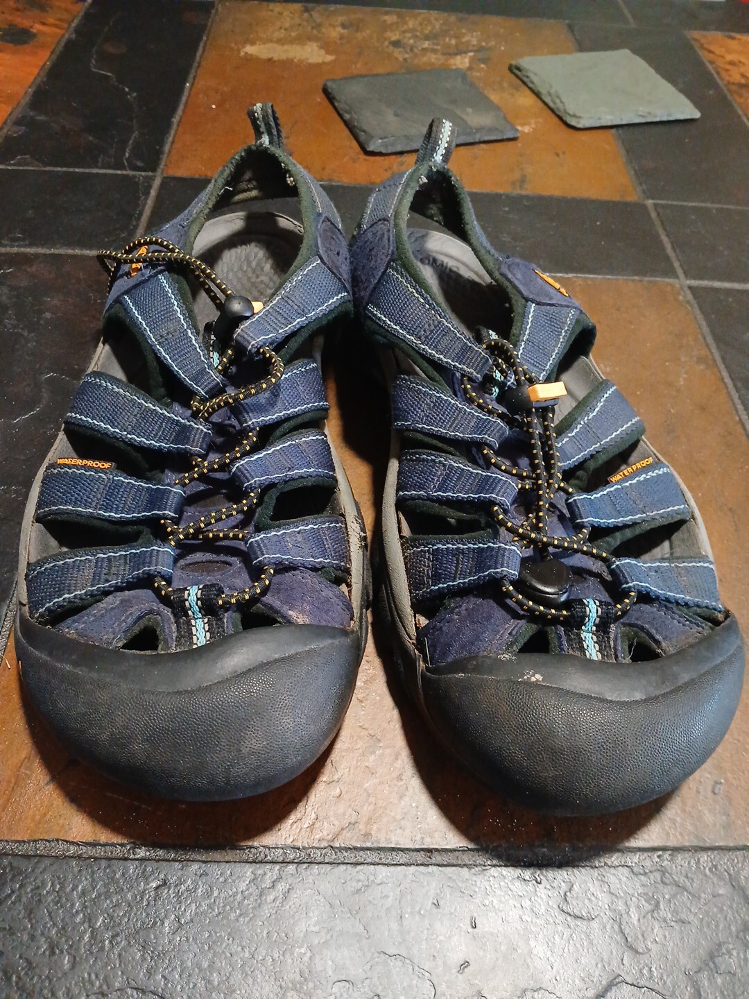 SANDALI DA TREKKING KEEN DONNA BOULDER II STRAPY SCARPA 7 BLU PUNTA CAPPUCCIO