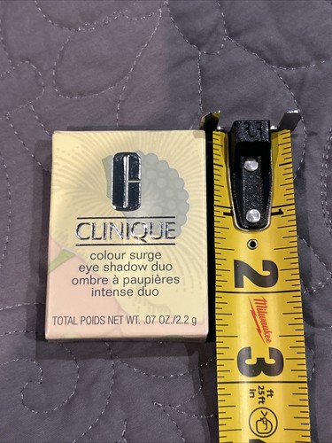 Clinique Strawberry Fudge Color Surge EyeShadow Duo Full Size New .07 Oz / 2.2 g - Picture 7 of 7