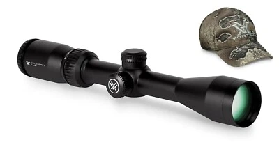 Vortex Optics Crossfire II 3-9x40 mm Rifle Scope, V-Plex w/ Vortex RealTree Cap