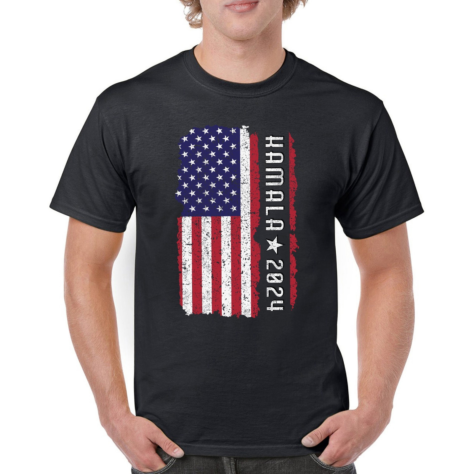 ALTRA Maglietta da uomo Kamala Harris 2024 bandiera americana I'm Speaking President 47