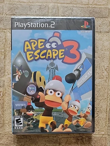 Ape Escape 3 PlayStation 2, PS2 Y-Seam FACTORY SEALED! - RARE!