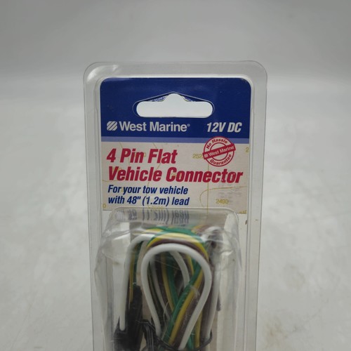 West Marine 4 Pin Flat Vehicle Connector Male w/ 48" Lead New 7066103 - Foto 3 di 10