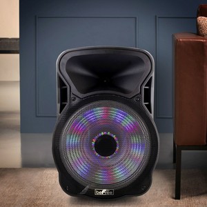 bluetooth dj pa speaker with disco light
