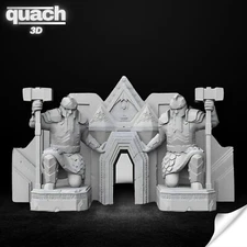 The Mines of Khazad Dum Diorama, LOTR Stl 3D Printing, Dwarf Stl 3D model design