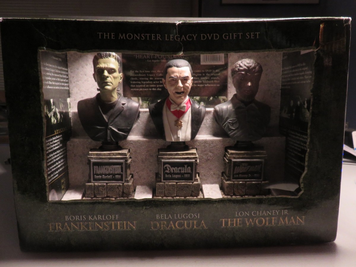 The Monster Legacy DVD Gift Set with Monster Busts from SideShow