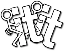 2x 3M F*ck It Screw funny vinyl decal sticker car truck vehicle window bumper 