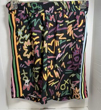 adidas Originals Unisex Love Unites Doodle Print Woven Short Kids Large