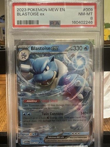 Blastoise ex graded PSA 8 for sale on eBay