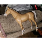 Louis Marx Plastic Horse Model Figurine Tan with White Socks and Markings