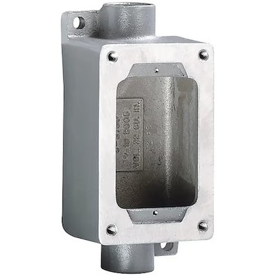 Hubbell Killark Swb-5 Electrical Box, 22 Cu In, Device Box Type, 1 Gang,