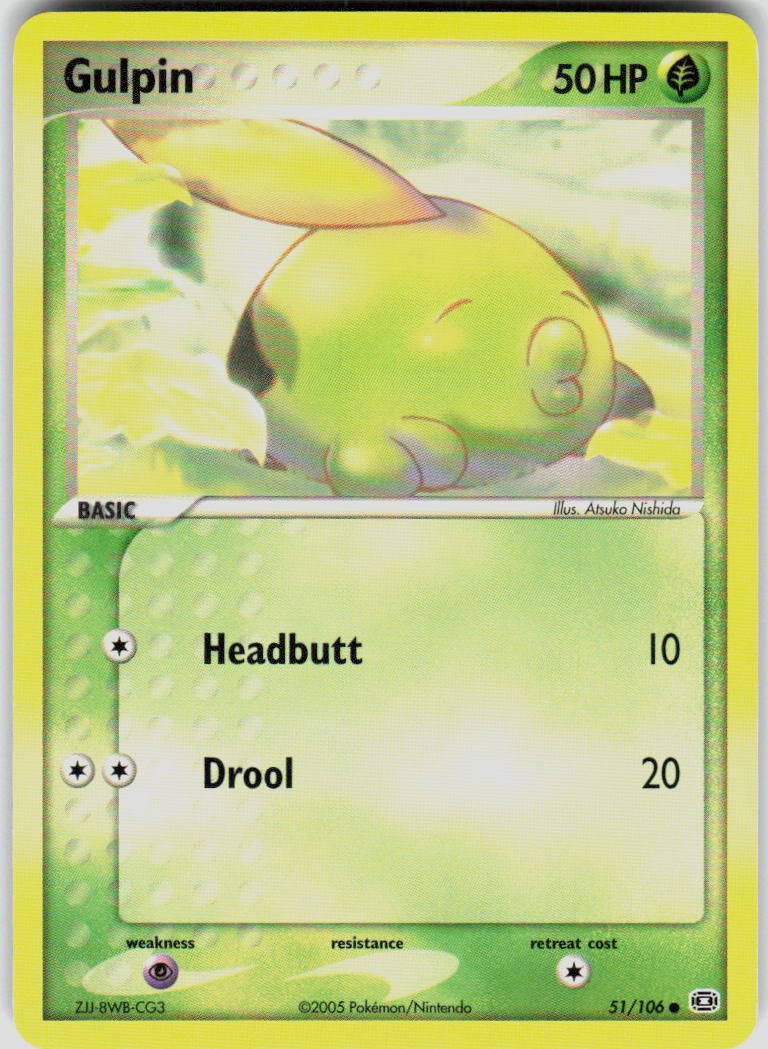 Gulpin 51/106 EX Emerald Pokemon