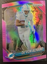 2025 Panini Prizm Devon Achane Pink Prizm #150 Dolphins