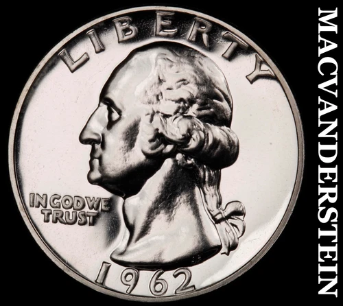 1962 Washington Quarter- Silver- Choice Gem Proof Luster No Reserve #J1920