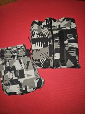 Nike Boy's Camouflage Tracksuit   Black/Gray/White Hoodie  Pants Size S