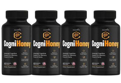 (4 Pack) CogniHoney Advanced Capsules, Cogni Honey Supplement Capsules