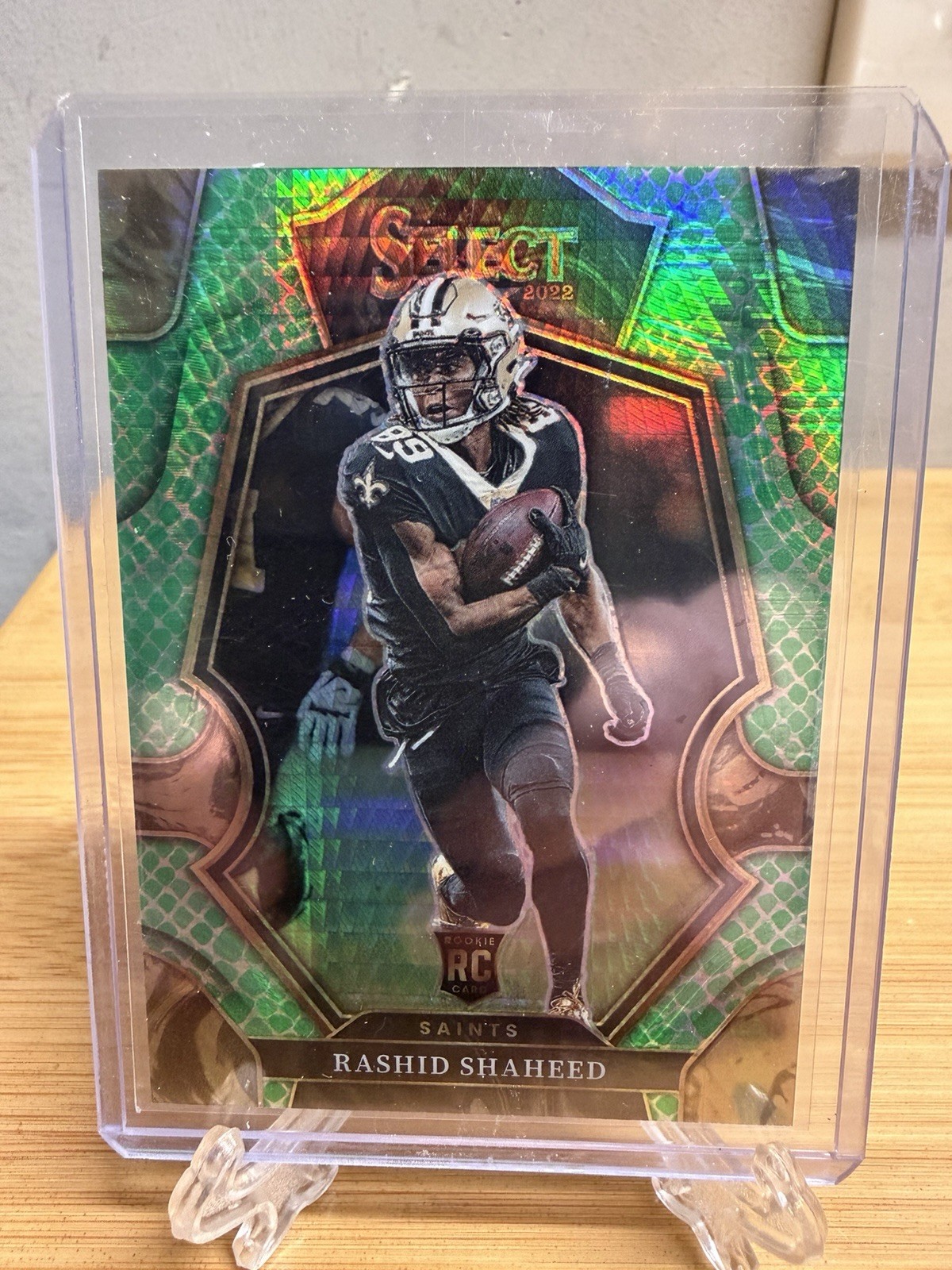 2022 Panini Select Premier Level Rashid Shaheed RC /89 Dragon Scale Prizm #172