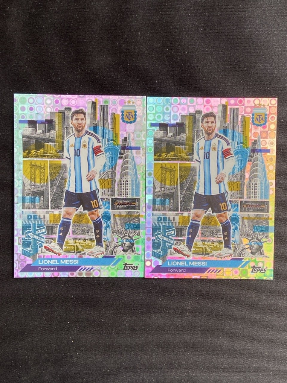 Lionel Messi 2025-26 Topps Argentina Team Set Insert Halo #50 LOTx2