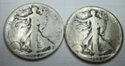 1927 S, & 1928 S * 2 SILVER WALKING LIBERTY HALF DOLLARS * As Seen FREE SHIP
