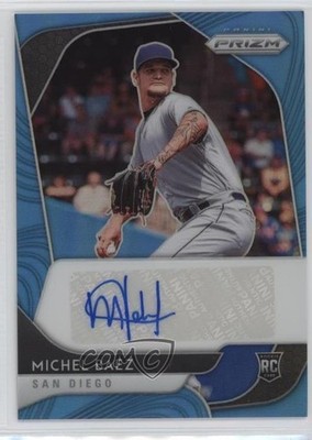 2020 Panini Prizm Rookie Mega Box Carolina Blue 7/50 Michel Baez Auto RC 0ld5